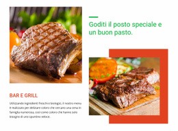 Progettazione Del Sito Per Cibo E Menu Del Ristorante