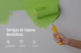 Preparando Paredes Para Pintura Modelo Responsivo HTML5