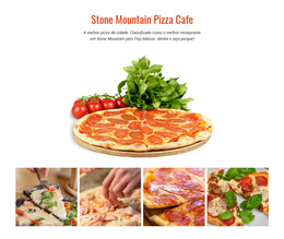 Stone Mountain Pizza Cafe - Modelo De Site Simples