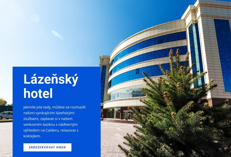 Spa relaxační hotel Šablona HTML