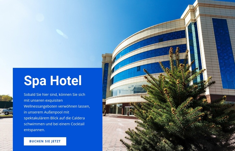 Spa Relax Hotel Website design