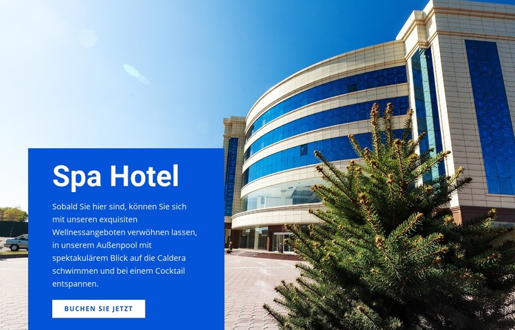 Spa Relax Hotel Website-Modell
