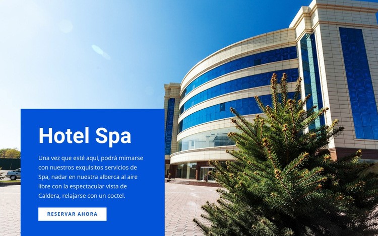 Hotel spa relax Maqueta de sitio web