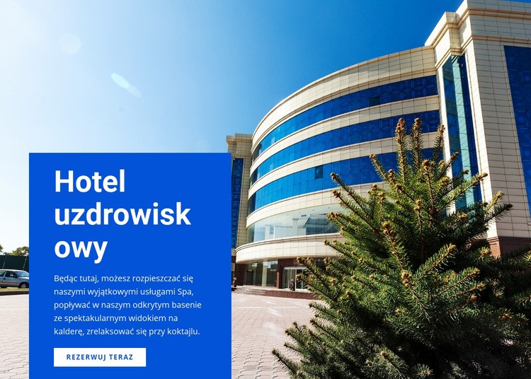 Hotel relaksacyjny spa Szablony do tworzenia witryn internetowych