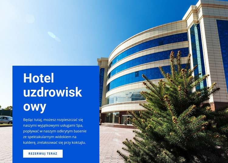 Hotel relaksacyjny spa Kreator witryn internetowych HTML