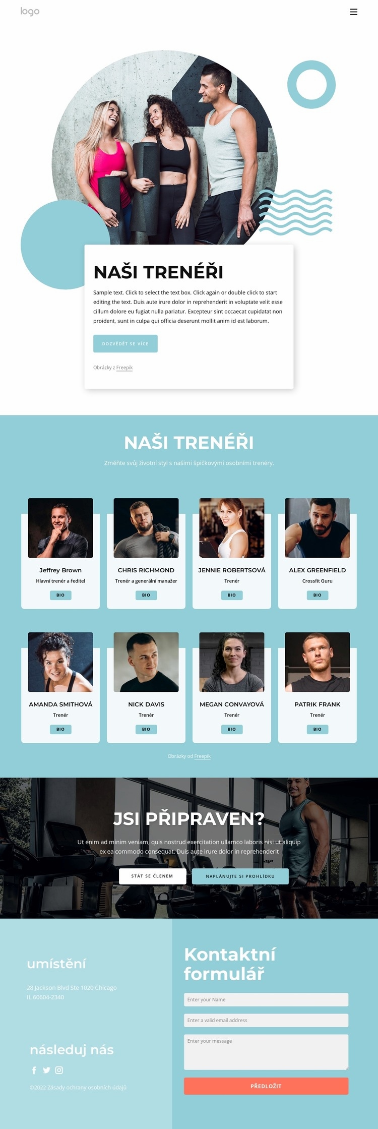 Naši trenéři Šablona CSS