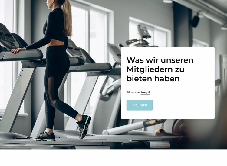 Kostenlose persönliche Fitnessbewertung Eine Seitenvorlage