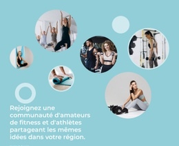 Superbe Conception De Site Web Pour Rejoignez Une Communauté Sportive