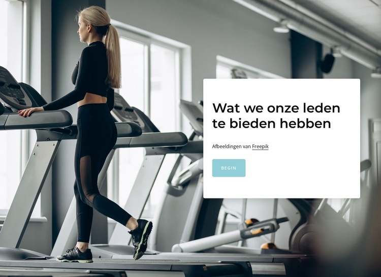 Gratis persoonlijke fitheidsbeoordeling Bestemmingspagina