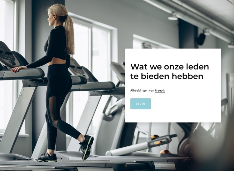 Gratis persoonlijke fitheidsbeoordeling Sjabloon voor één pagina