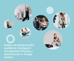 Narzędzie Do Tworzenia Makiet Witryn Internetowych Dla Dołącz Do Społeczności Sportowej