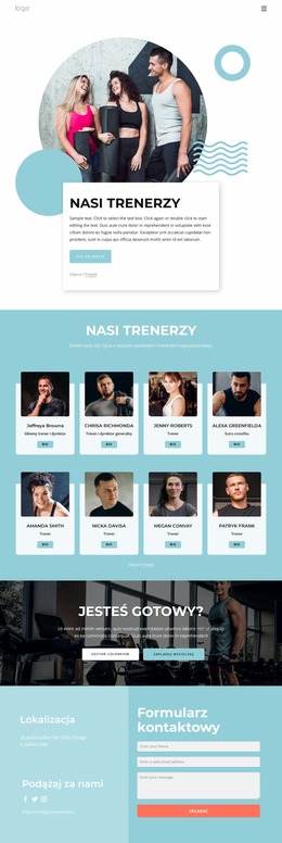 Nasi Trenerzy - Kreatywny, Uniwersalny Szablon Joomla