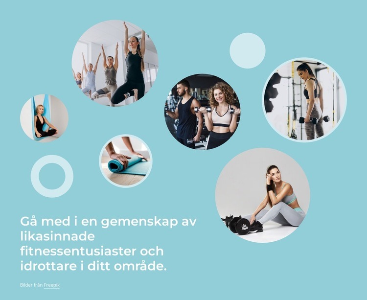 Gå med i en sportgemenskap CSS -mall