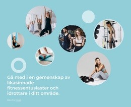 Gå Med I En Sportgemenskap - Mall För Mobilwebbplats