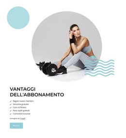 Vantaggi Dell'Abbonamento - Modello HTML E CSS