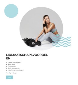 Lidmaatschapsvoordelen - HTML- En CSS-Sjabloon