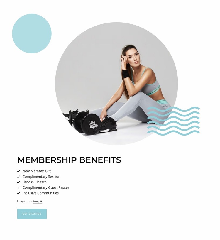 Membership benefits WordPress Website Builder