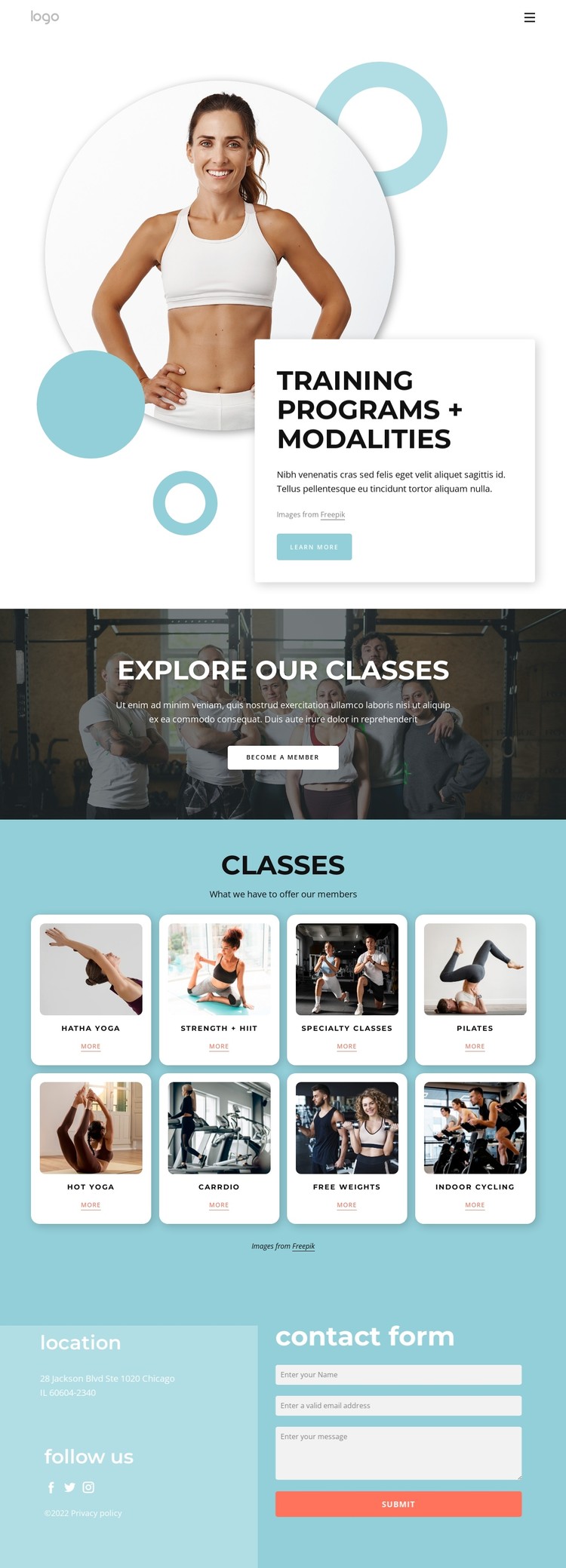 Training programs CSS Template