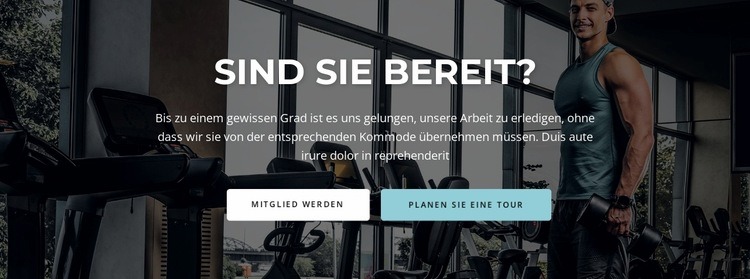 Überschrift und zwei Schaltflächen Website Builder-Vorlagen