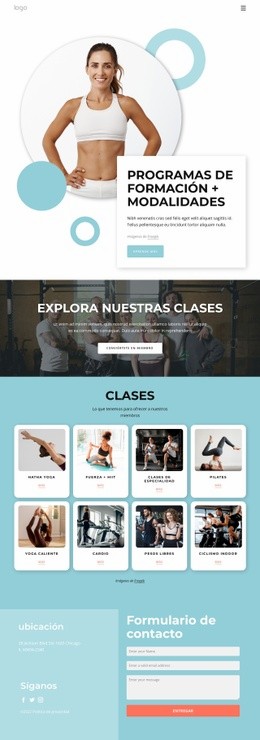 Programas De Entrenamiento - Creador De Sitios Web Gratuito