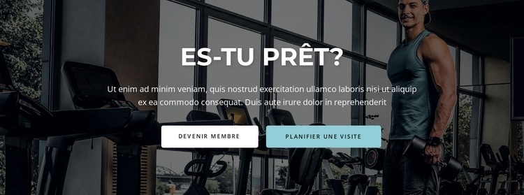 Titre et deux boutons Modèles de constructeur de sites Web