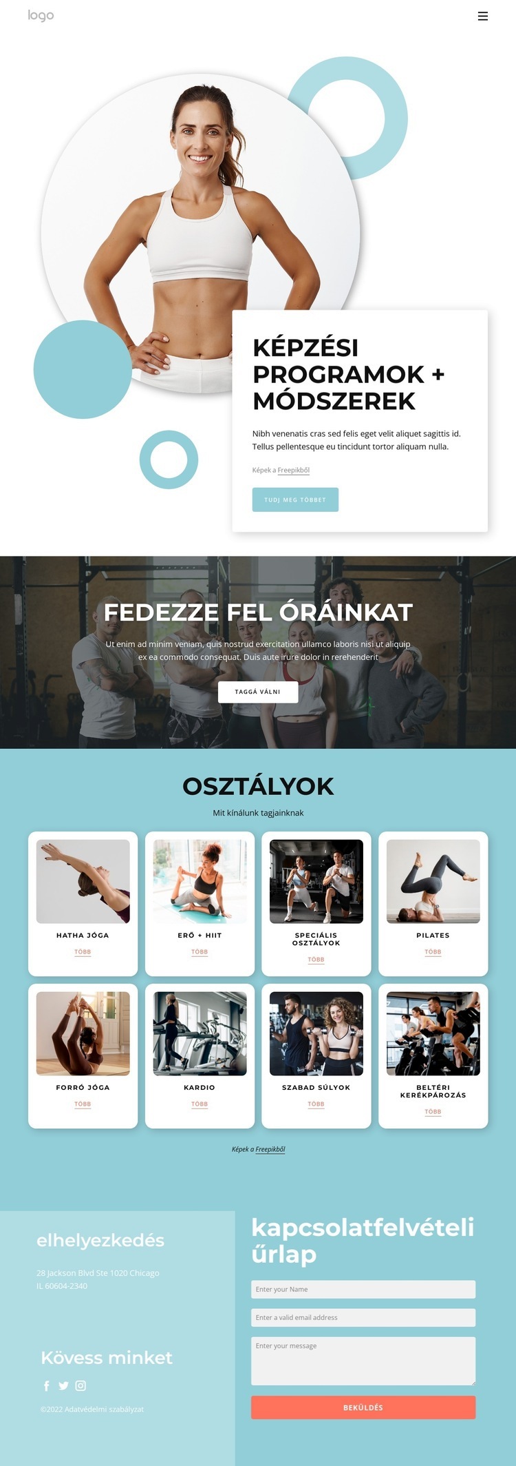 Képzési programok HTML Sablon