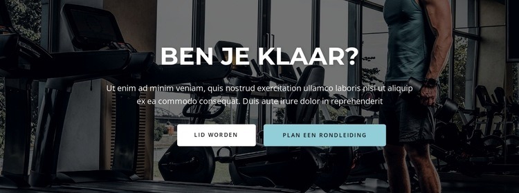 Kop en twee knoppen HTML5-sjabloon