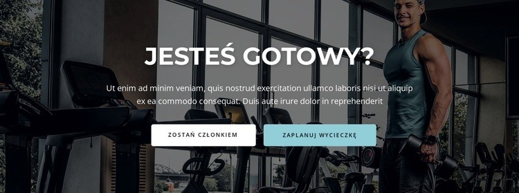 Nagłówek i dwa przyciski Makieta strony internetowej