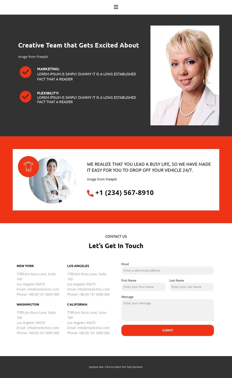 Come and stay HTML Template