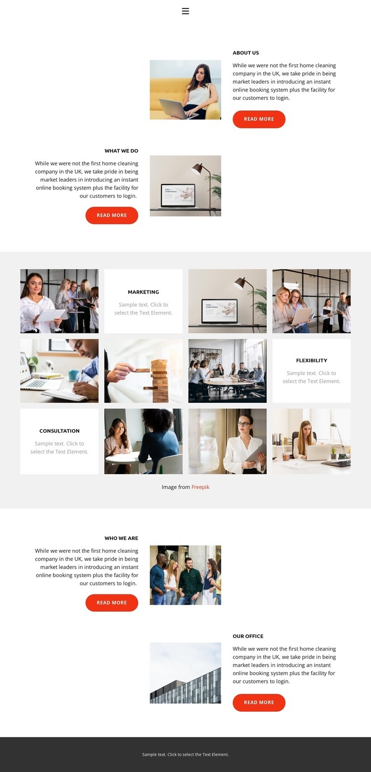 Completed their projects Elementor Template Alternative