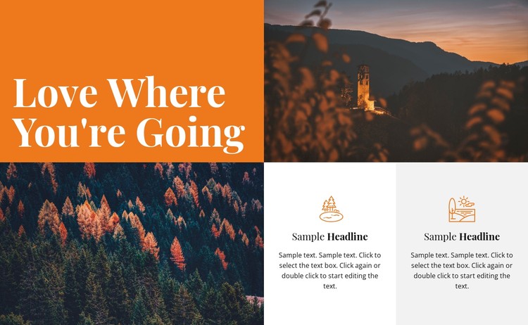 Where you're going CSS Template