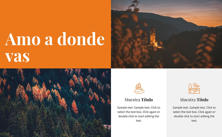 A donde vas Plantilla de sitio web