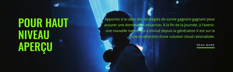 Travail de haut niveau Créateur de site Web HTML