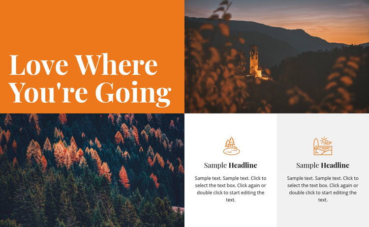 Where you're going Homepage Design