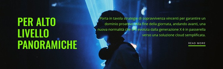 Lavoro di alto livello Pagina di destinazione