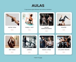 Nossas Aulas - HTML Website Builder