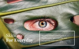 Responsive HTML5 For Skincare For Woman