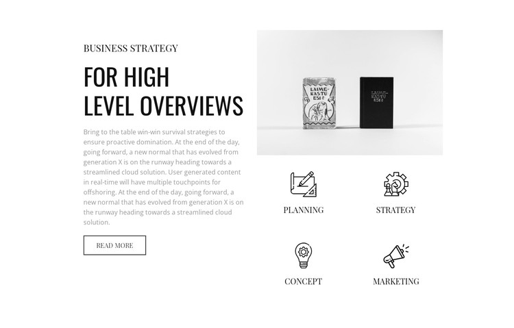 From high level overviews CSS Template