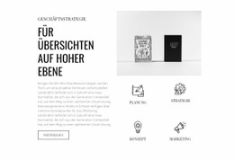 Aus Hochrangigen Übersichten – Vorlage Für Website-Builder