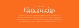 Wir Erstellen Ihren Persönlichen Trainingsplan - HTML5-Seitenvorlage