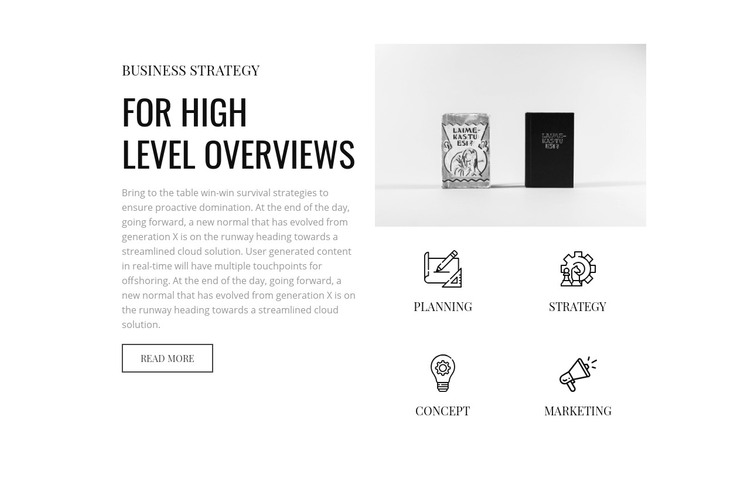 From high level overviews Homepage Design