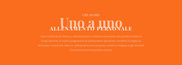 Creiamo Il Tuo Piano Di Allenamento Personale - Tema Del Sito Web Pronto