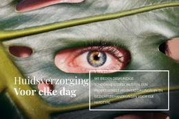 Responsieve Websjabloon Voor Huidverzorging Voor Vrouwen