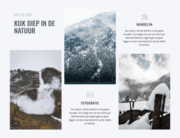 Kijk Diep In De Natuur - Website-Ontwerpsjabloon