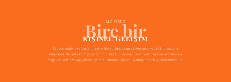 Kişisel eğitim planınızı oluşturuyoruz Web Sitesi Oluşturucu Şablonları