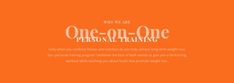 We Create Your Personal Training Plan - Custom Website Design