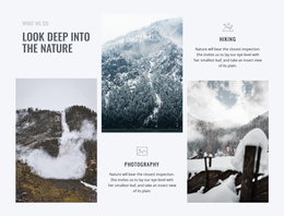 Look Deep Into The Nature - Website Design Template