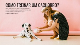 Como Treinar Um Cachorro - Modelo Personalizado De Uma Página