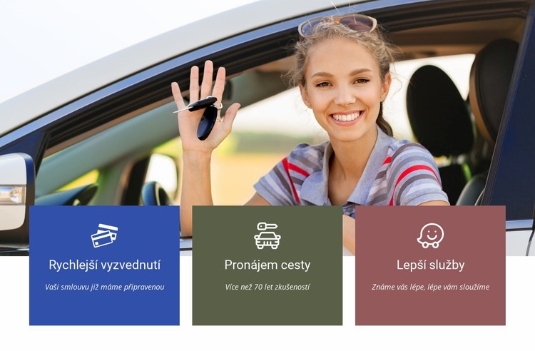 Pronajměte si auto Šablona CSS