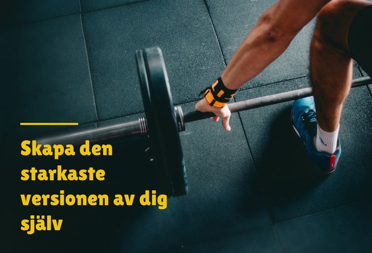 Stöd och motivation HTML-mall